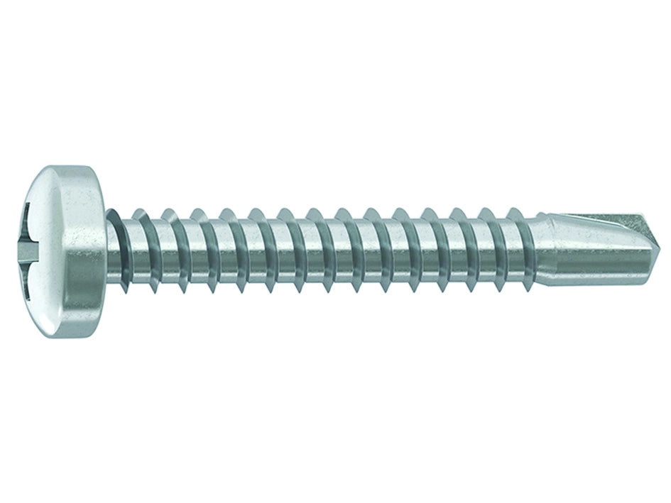 VITE AUTOPERFORANTE TC CAVA PH IN ACCIAIO ZINCATO BIANCO- - ø mm.3,5x16 - 1000 pezzi AMBROVIT