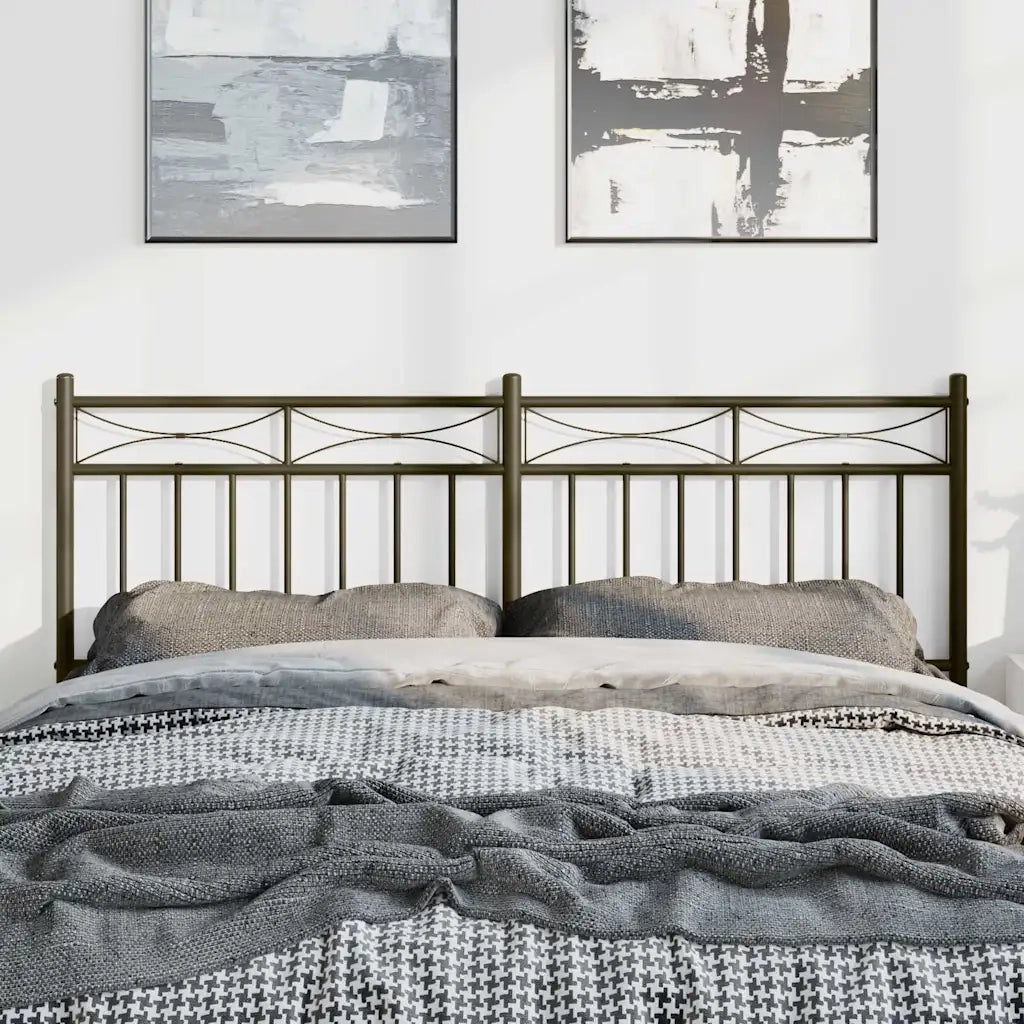 Testiera di Ricambio in Metallo Nero 150 cm 373725