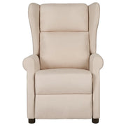 Divano Sedia-Poltrona Reclinabile in Tessuto Crema 501952
