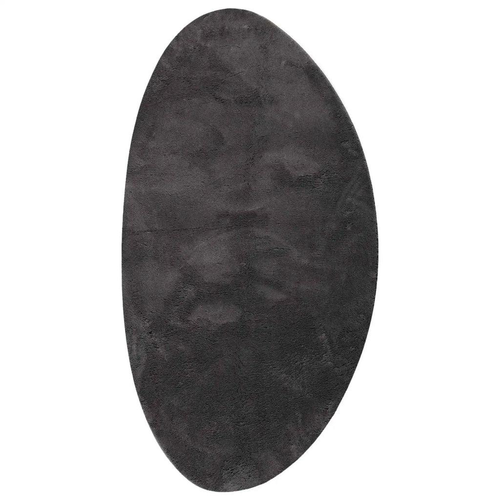 Tappeti per area HUARTE Antracite 100 x 200 cm Poliestere 4103657