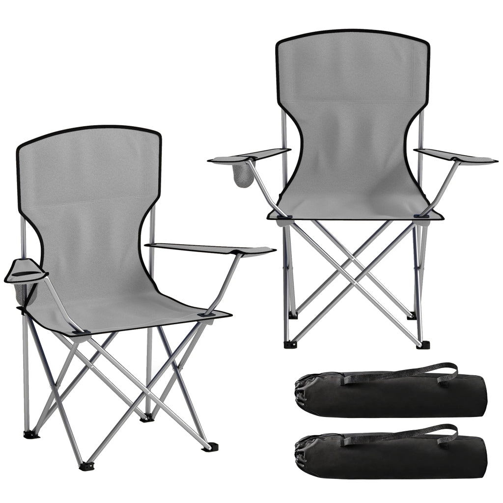 Sedia da Pranzo con Schienale Alto ¨C Zephmum ¨C Grigio, Metallo, Tessuto