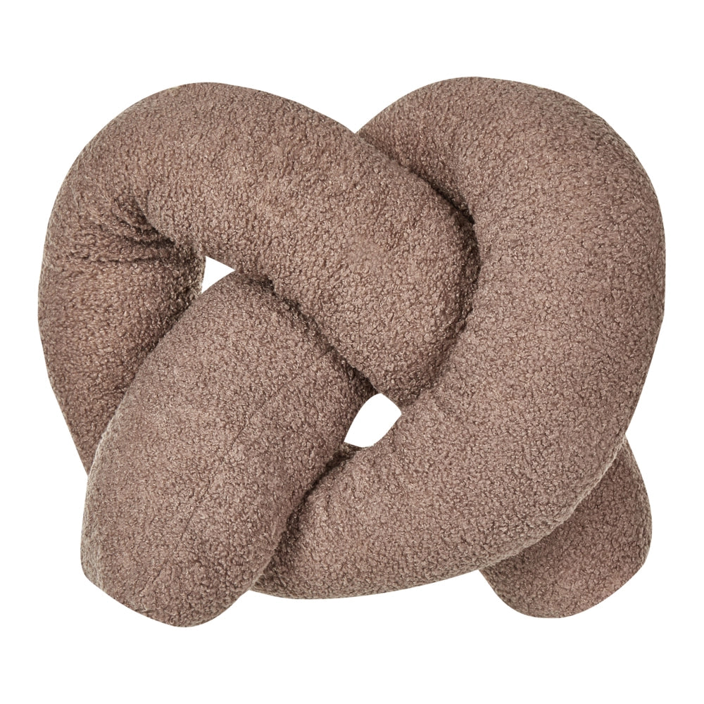 Cuscino moderno in tessuto peluche marrone 172 x 14 cm accessorio decorazione divano