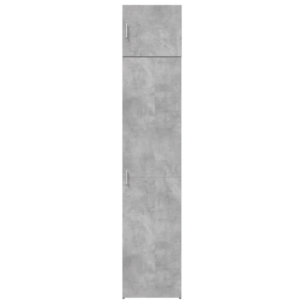 Mobile Sottile Grigio Cemento 45x42,5x225 cm in Truciolato 3281290