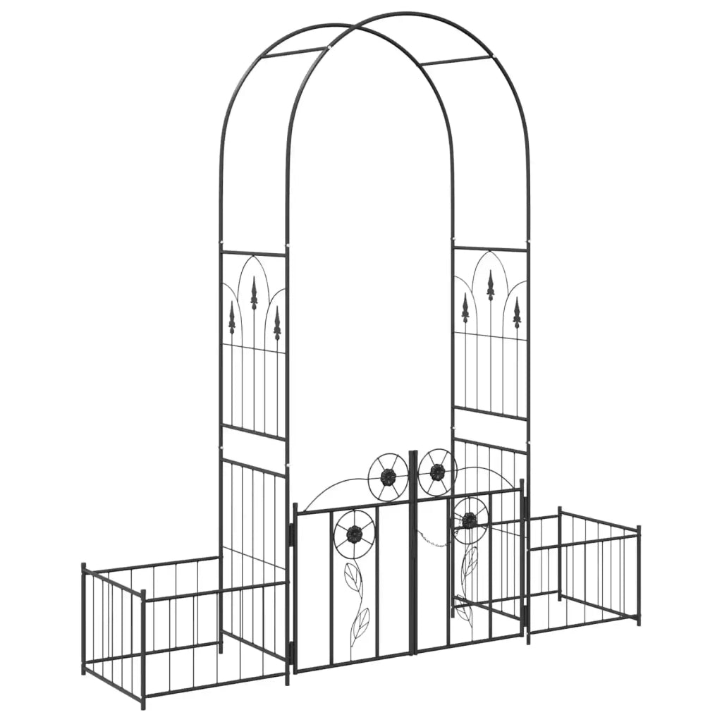 Arco da Giardino con blocco Nero 203 x 50 x 218 cm 42021346