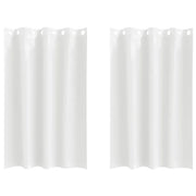 Tende Oscuranti | Tende Blackout con Anelli 2 pz Bianco Puro 175 x 140 cm