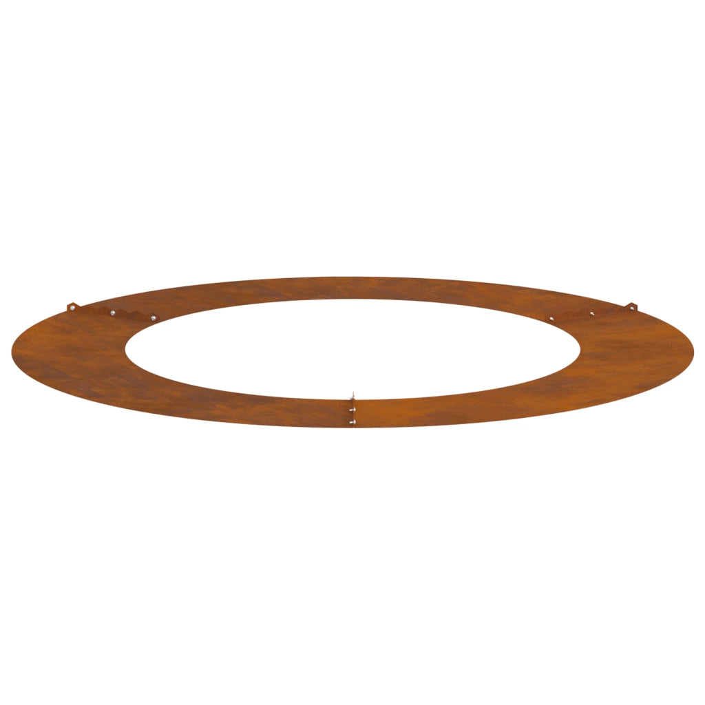 Fioriera in Acciaio Corten Acciaio Corten Grande Intarsi Decorativi
