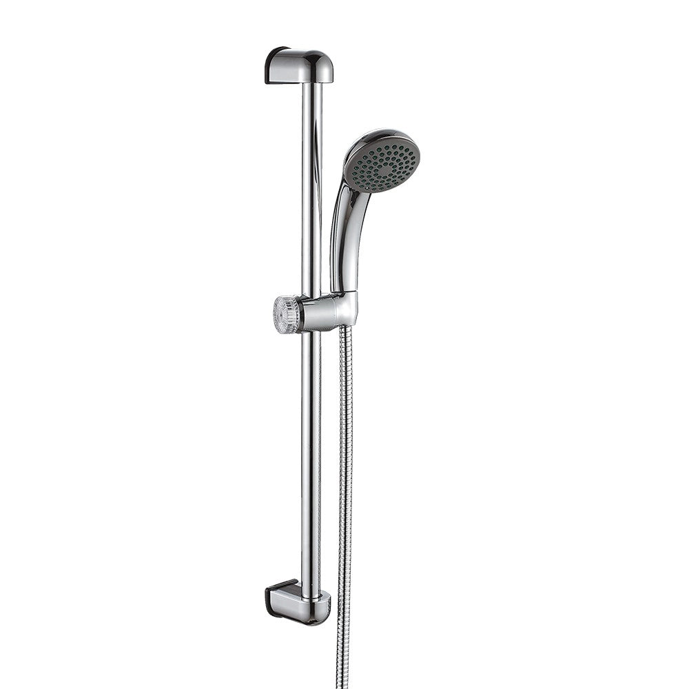 Set saliscendi cromato anticalcare con doccino a 1 getto - serie naxos