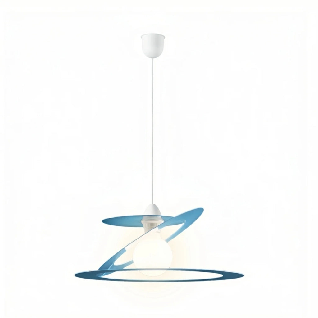 Sospensione Geko 1 Luce Blu e Bianco LuceArt Classic