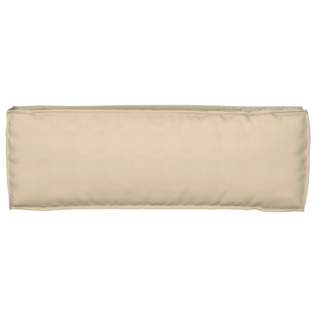 Cuscino per Pallet per Panchina Beige 120x40x8 cm Tessuto Oxford