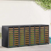 Contenitore per Rifiuti per 3 Bidoni 340 x 77.5 x 115.5 cm 3394770