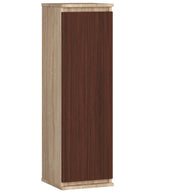 Armadietto a parete con ante strette AKORD W30 Sonoma Quercia 30 cm 1 anta inserto frontale Wengé 30x30x99 cm
