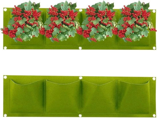 Sistema di coltivazione verticale, 2-pack con 4 contenitori, sistema di coltivazione a muro 

- Idoneo per la coltivazione di container fiorali e sacchi di coltivazione (verde) 
- Tecnica di coltivazione verticale per la crescita della giardiniera