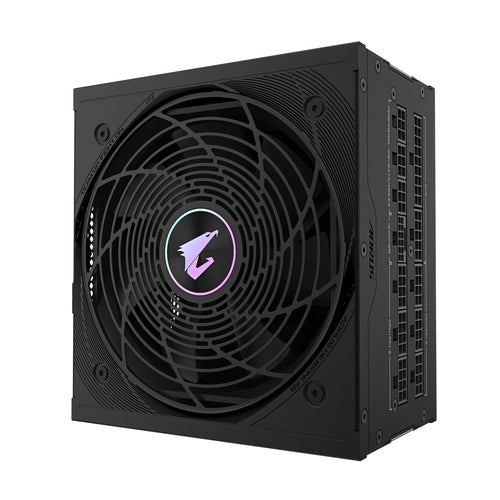 GIGABYTE AORUS ELITE P1000W ICE Alimentatore - PCIe 5.0, 80 PLUS Platinum, Design completamente modulare, Ventola da 120 mm, Compatibile con ATX 3.0, Spina EU