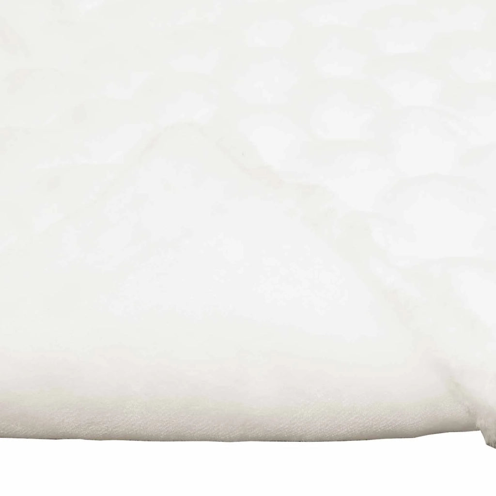 Coperta antiscivolo in sintetica di coniglio Olite Bianco 42021841