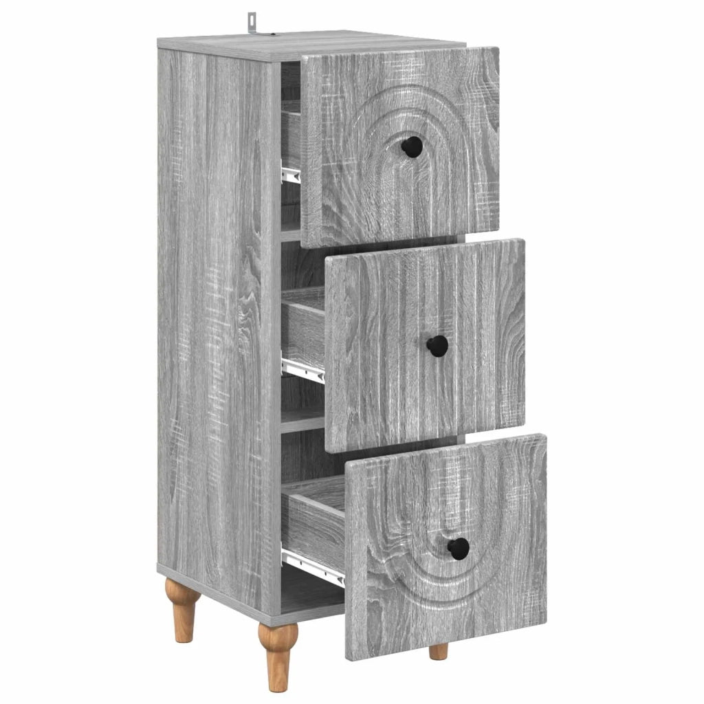 Mobile con Cassetti Grigio Sonoma 33 x 34,5 x 90 cm 894161