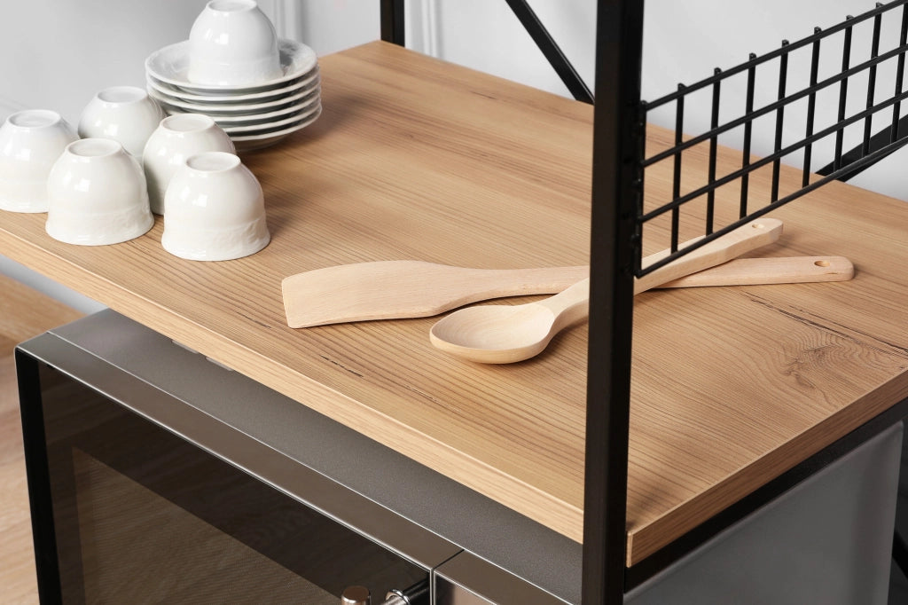 Armadio multiuso in legno "Anemon" - 60 x 45 x 124 cm - Marrone