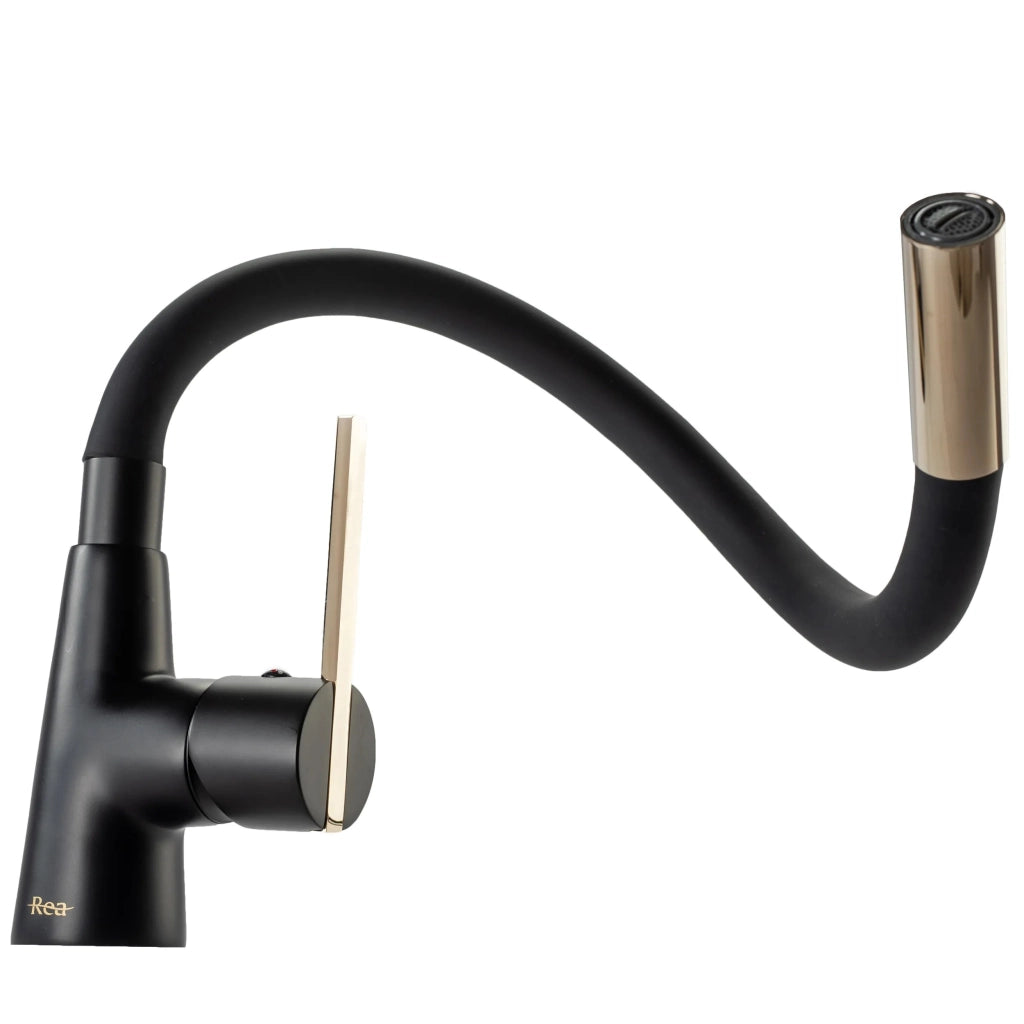 Rubinetto Da Cucina Rea Icon Black/gold