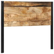Testiera-Testata-Testiera Decorativa 120 cm in Legno Massello di Mango e Ferro
