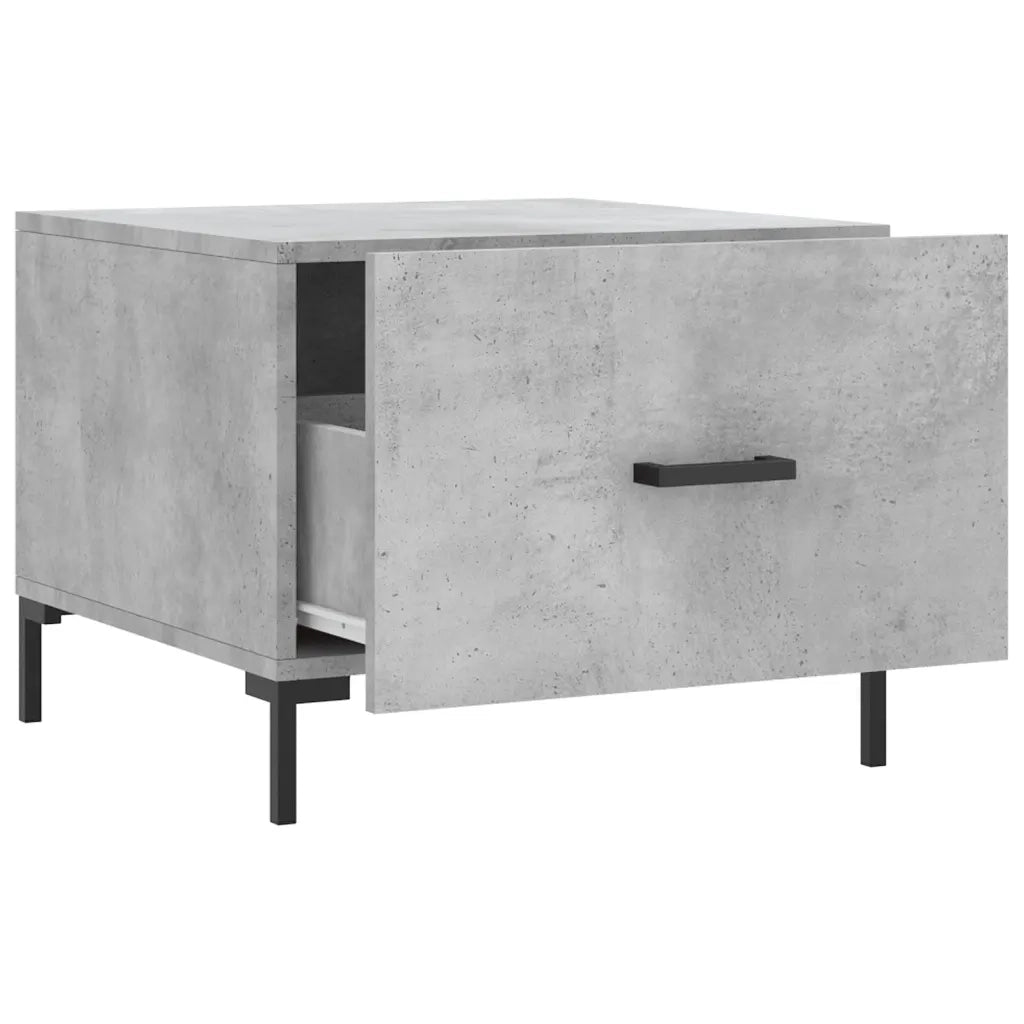 2 pz Tavolini salotto | Tavolino da caff¨¨ | Tavolino da Soggiorno Grigio Cemento 50x50x40 Legno Multistrato