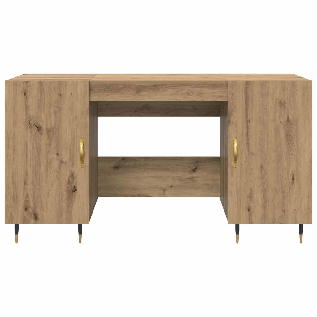 Scrivania rovere artigianale 140 x 50 x 75 cm Legno multistrato