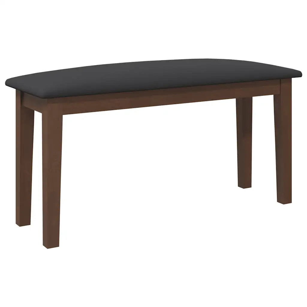 Panca 90 cm Marrone in Legno Massello di Hevea 4102593