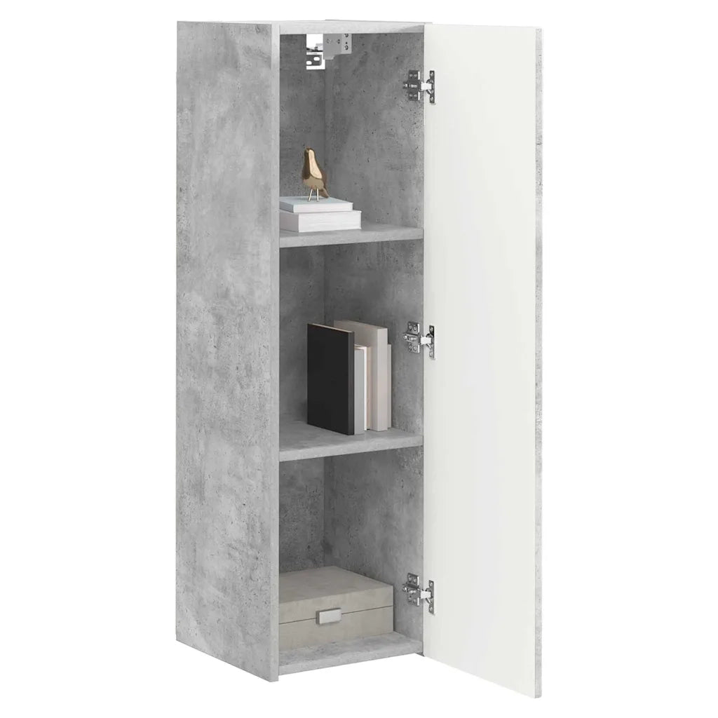 Mobile TV da parete-Mobile TV a Muro-Credenza TV Calcestruzzo 30 x 31 x 100 cm