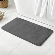 Mat di protezione antiscivolo decorativo per bagno e soggiorno 40 x 60 cm grigio