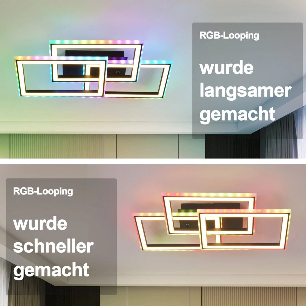 ZMH Lampada da soffitto plafoniera LED RGB dimmerabile cambio colore telecomando