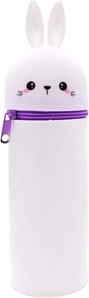 Etui in silicone, con cerniera, etui, etui in silicone morbido, etui cartoon, etui unisex, etui con cerniera, grande capacità per utensili da disegno