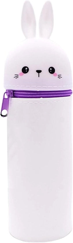 Etui in silicone, con cerniera, etui, etui in silicone morbido, etui cartoon, etui unisex, etui con cerniera, grande capacità per utensili da disegno