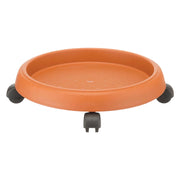 SOTTOVASO CON RUOTE Ø 40 cm. - col.terracotta  - BAMA