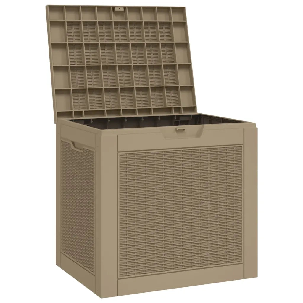 Contenitore Giardino Marrone Chiaro 55,5x43x53 cm Polipropilene 364179