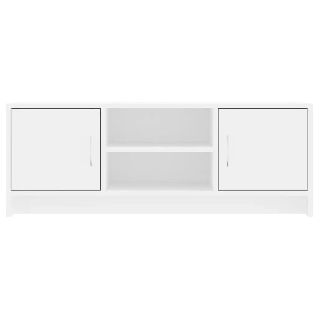 Mobile Porta TV Bianco 102x30x37,5 cm in Legno Multistrato 823253