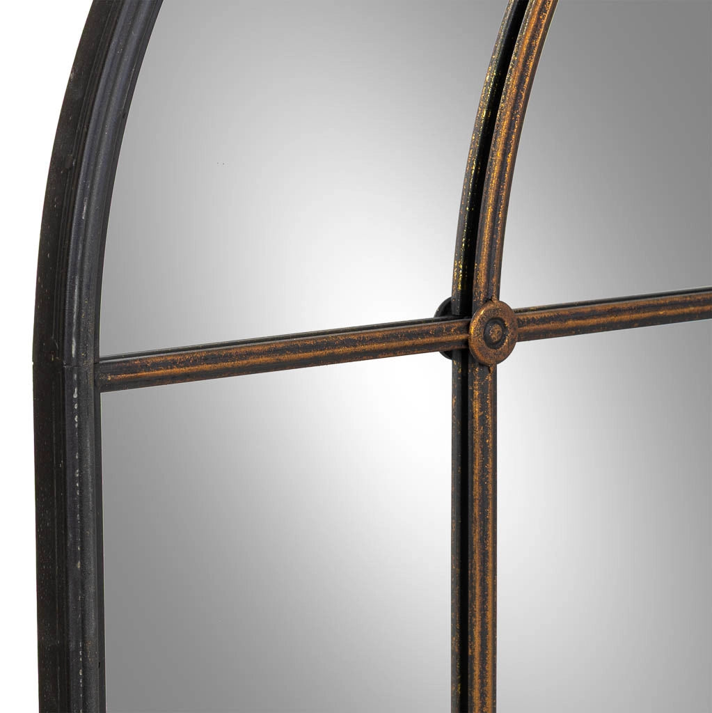 Specchio in ferro nero 72x3x120,5h cm