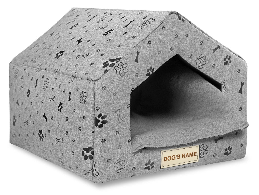 AIO FACTORY 50x40 cm Letto per cani personalizzato personalizzabile impermeabile nero