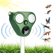 Ultrasuono per spaventare i gatti alimentato da energia solare per animali all'aperto - giardino uccelli cani gatti volpi - 5 modalità regolabili