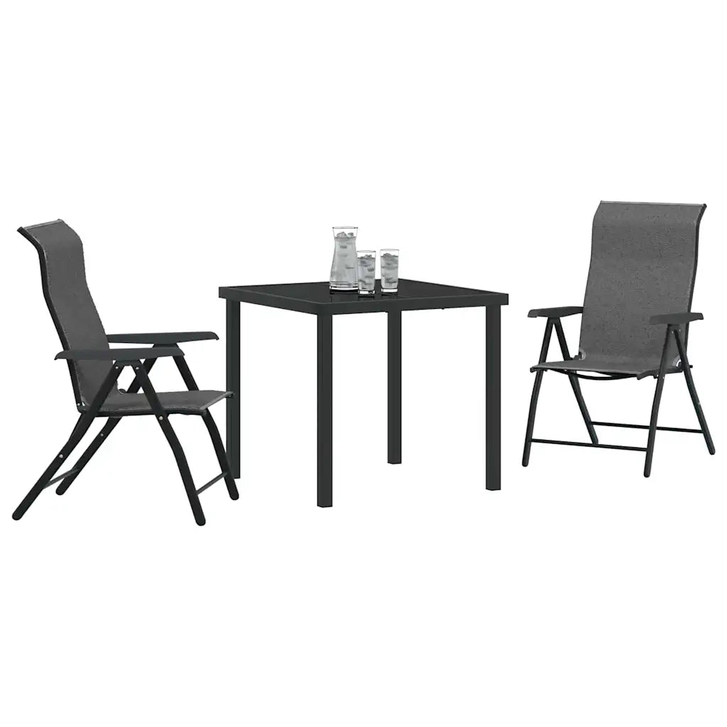 Set da Pranzo per Giardino 3 pcs Grigio 3379275