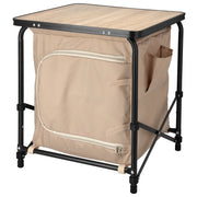 Redcliffs Tavolo da Campeggio con Credenza Beige 48x48x53,5 cm 447567