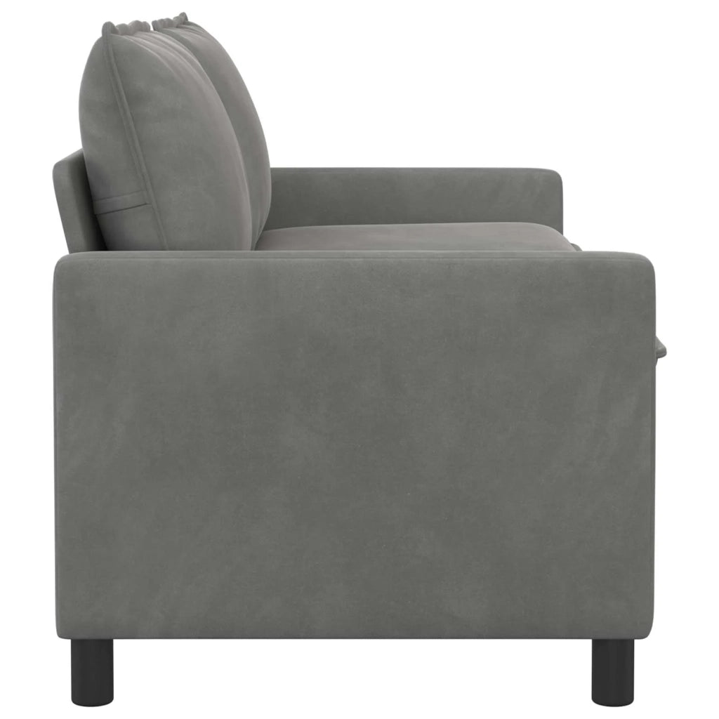 Divano | Divano da soggiorno | Sofa Grigio scuro 156 x 81 x 87,5 cm Velluto