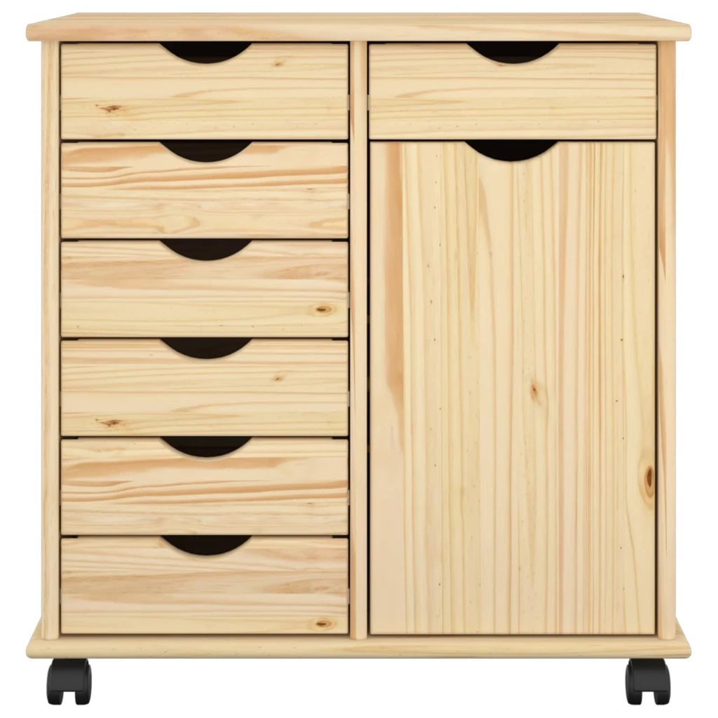 Mobile con Ruote con ruota Marrone 63,5 x 39 x 65,5 cm