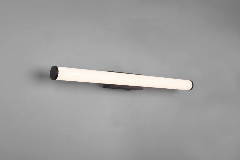 MATTIMO H2O APPLIQUE DA BAGNO LED 6,5W  680lm, 3000K NERO IP44 CON INTERRUTTORE L. 60,4CM