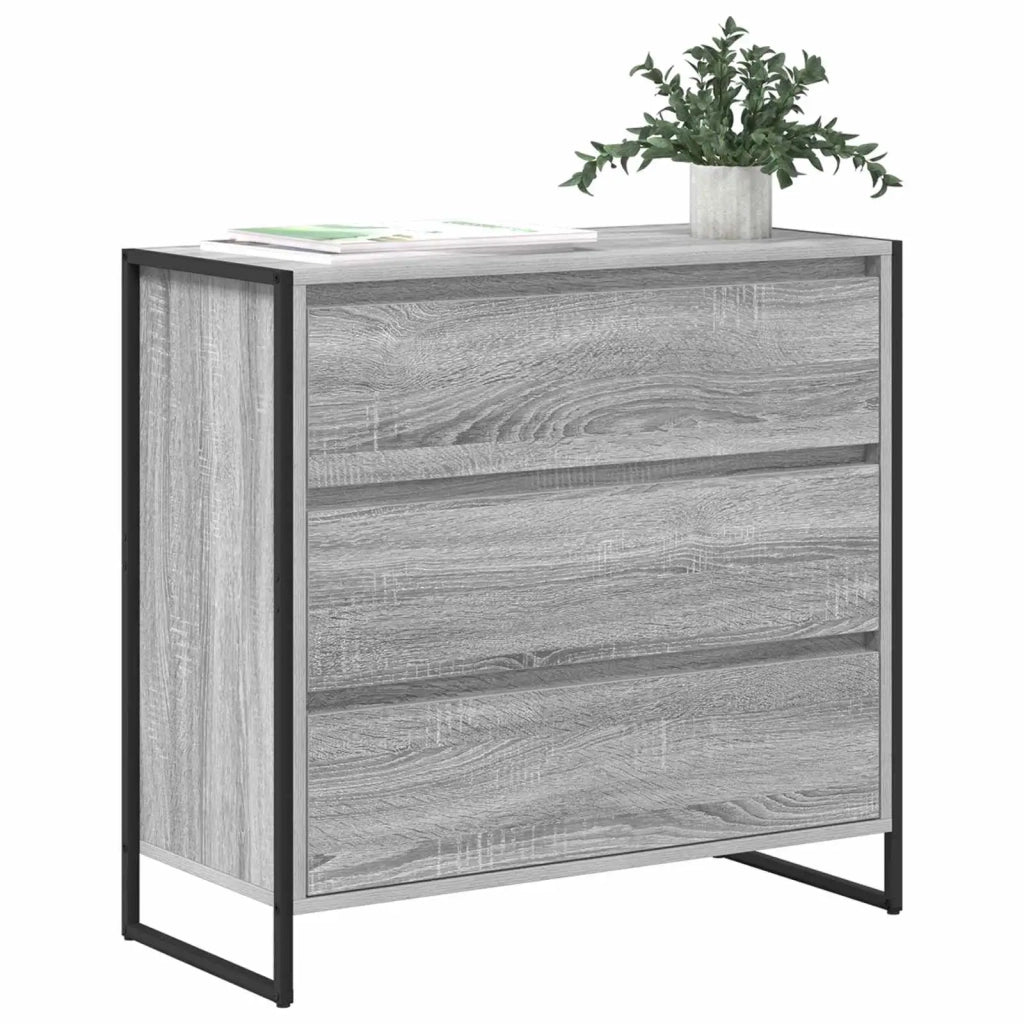 Credenza | Madia | Buffet da pranzo | Armadio da pranzo Grigio Sonoma 79 x 36 x 75.5 cm Legno multistrato