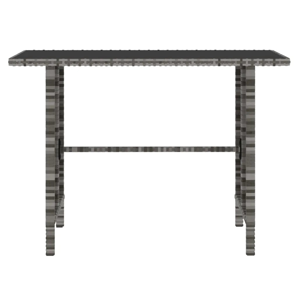Set da Pranzo da Giardino 4 pz con Cuscini in Polyrattan Grigio 311914