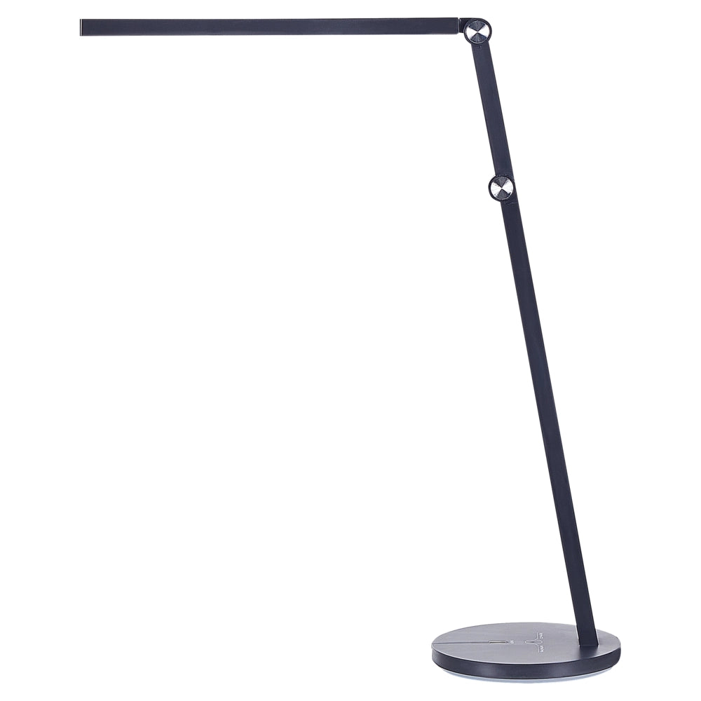 Lampada da scrivania nera a LED e tocco touch con luce d'intensità variabile e braccio regolabile stile moderno ufficio cameretta