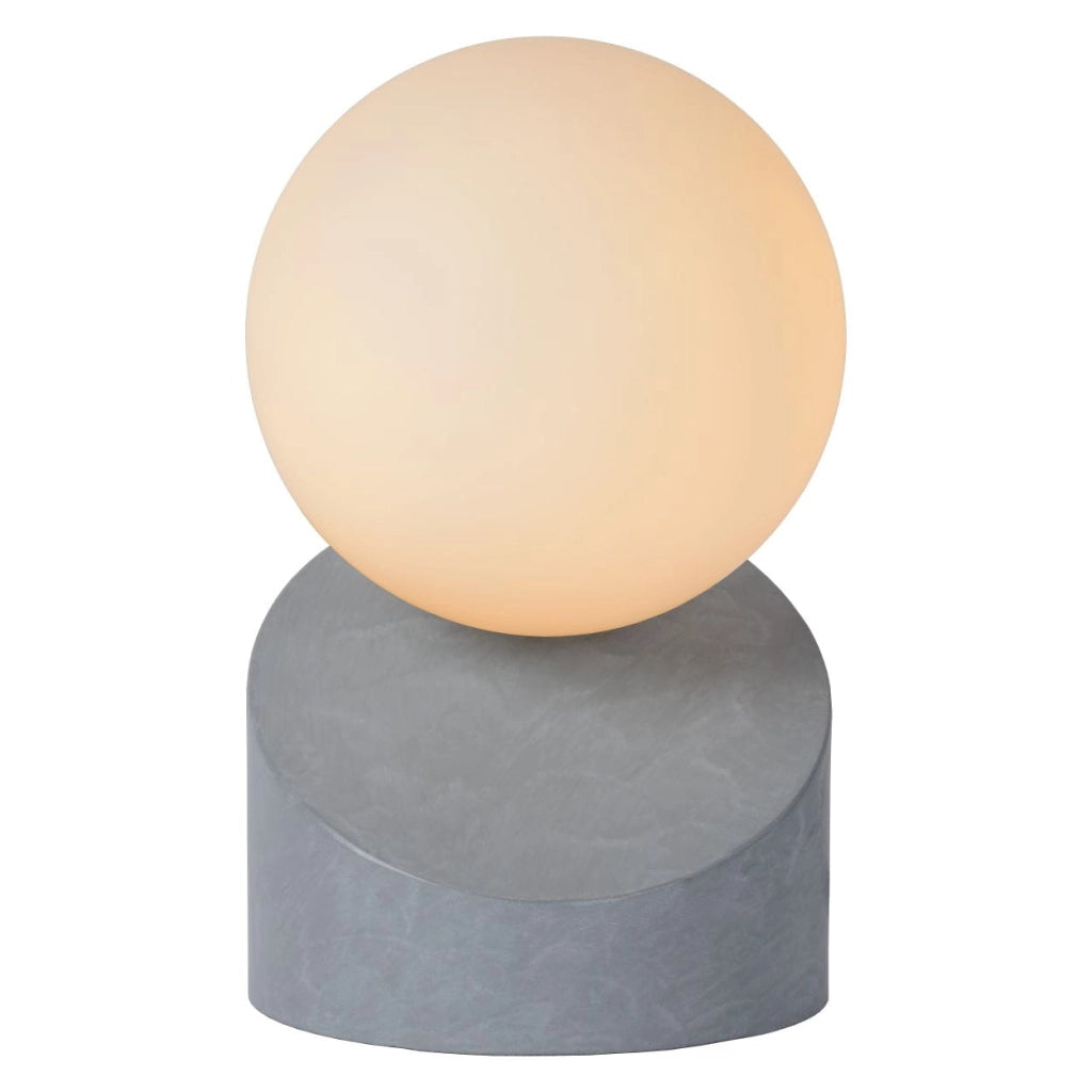 Lampada da tavolo Lucide LEN metallo/vetro grigio G9 5W