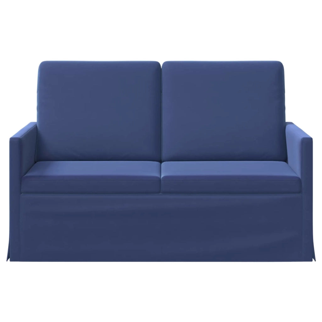 Divano a 2 posti Blu Polizia 130 x 81 x 82 cm Velluto (V) 42041066