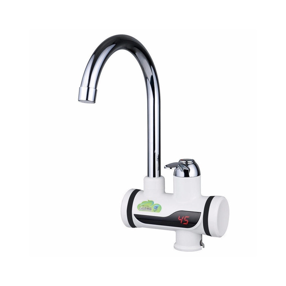 Trade Shop - Rubinetto Miscelatore Elettrico Caldaia Acqua Calda Con Spina Cucina Bagno 3000w -