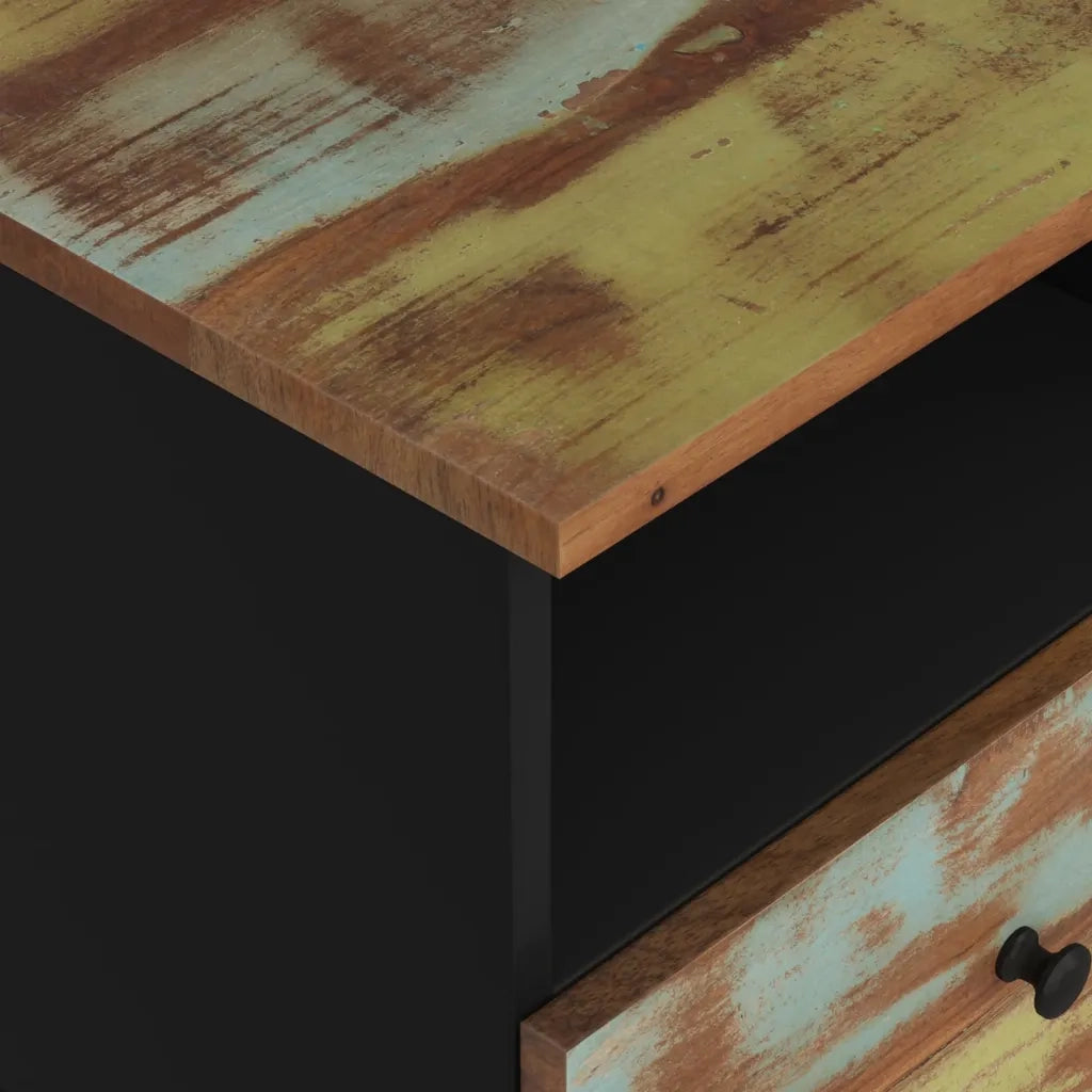 Comodino in Legno Massello di Recupero e Legno Multistrato cod mxl 30181