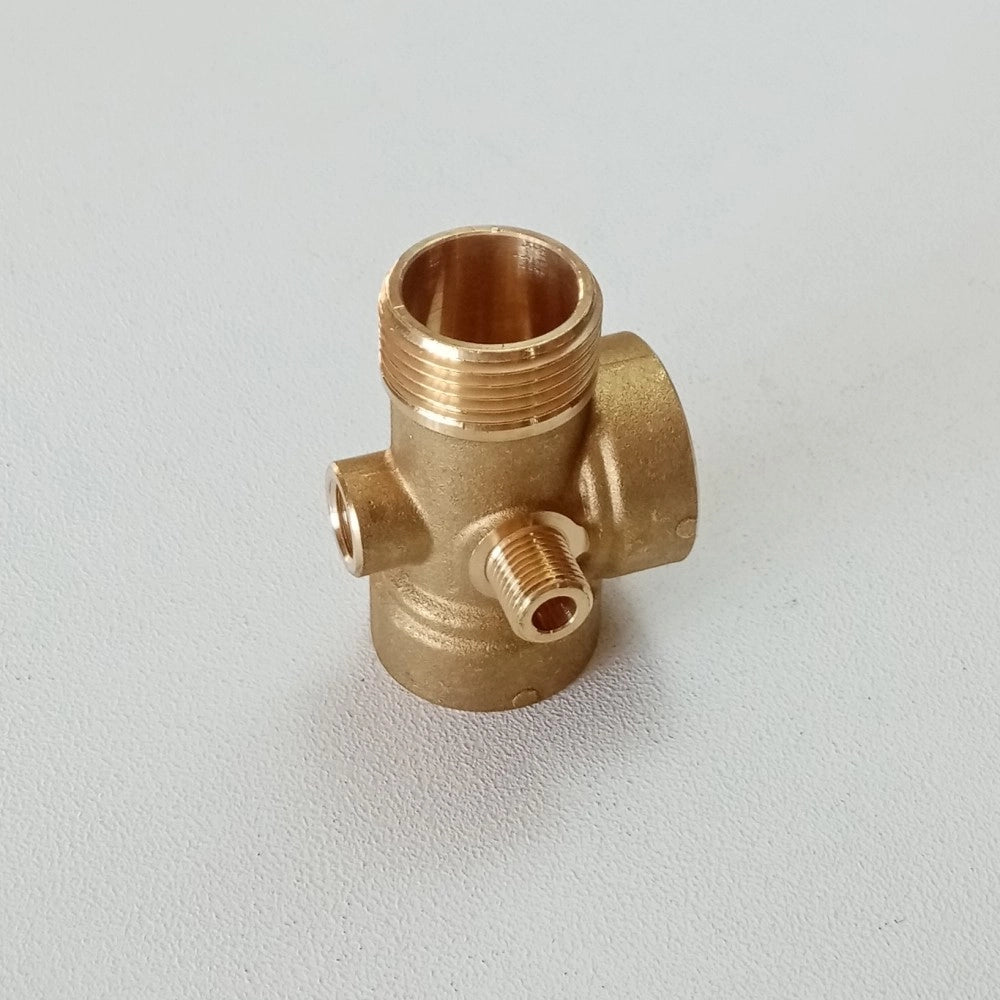 Raccordo 5 vie ottone da 1 per 72mm per autoclave e pressione acqua
