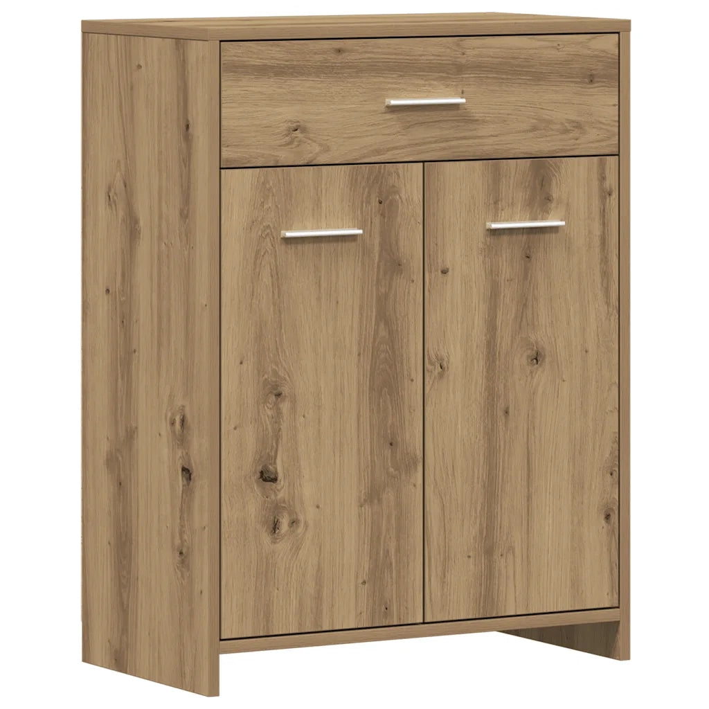 Armadietto Bagno Rovere 60x33x80 cm Legno tecnico 856288